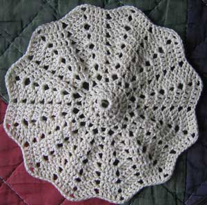 Round Ripple Crochet Afghan Pattern