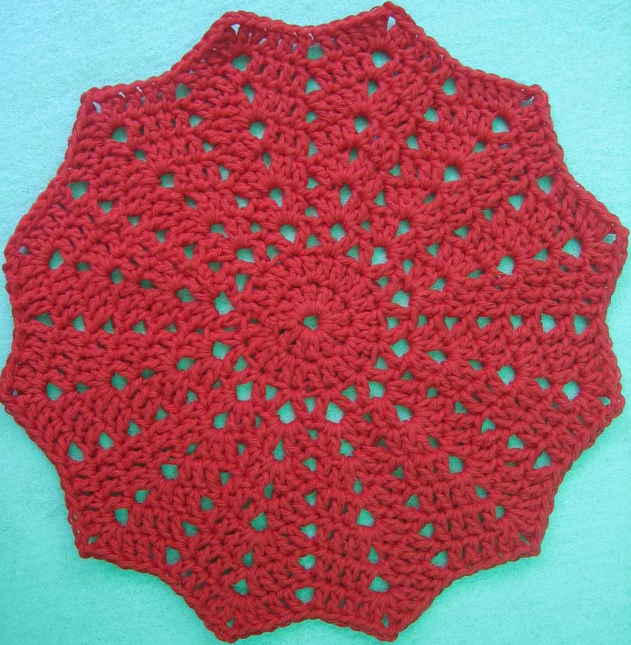 free crochet circle afghan pattern