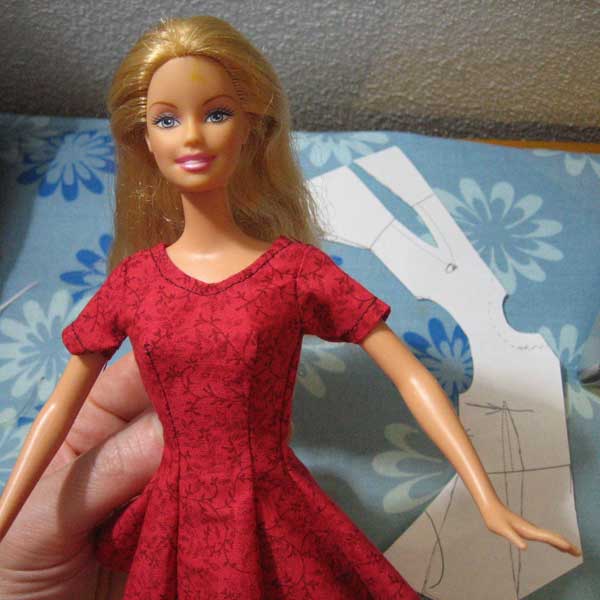 barbie dress pattern free