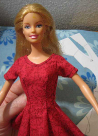 sewing barbie