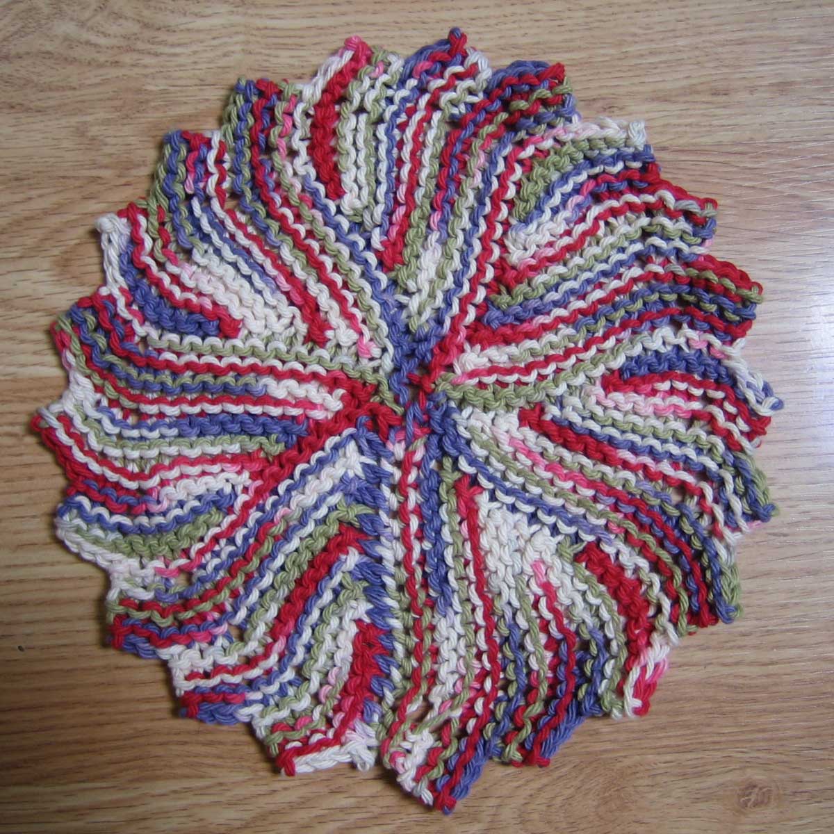 JanelWasHere Knit Round Dishcloth