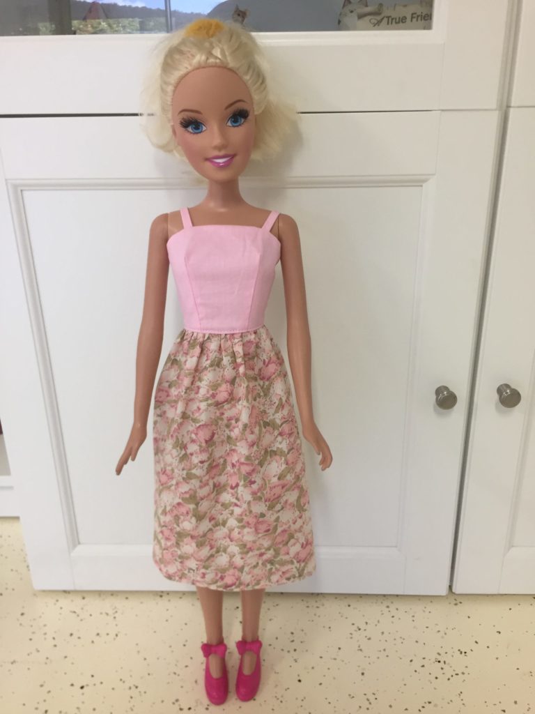 Vestido Simples p/bonecas American Girl e Baby  Alive🎀PAP🎀DIY🎀TUTORIAL🎀Van Borh 