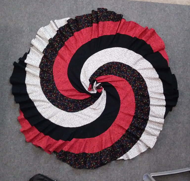 Music-Themed Spiral Skirt