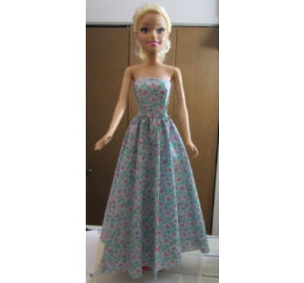 Barbie Best Fashion Friend Strapless Dress Pattern