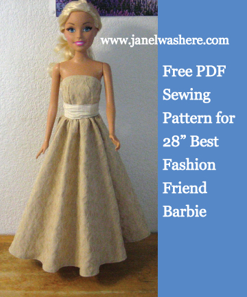 PDF Crochet Pattern for Barbie Doll -1775 French Court Dress - Inspire  Uplift