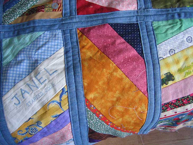 Quilt As You Go – String Patchwork
