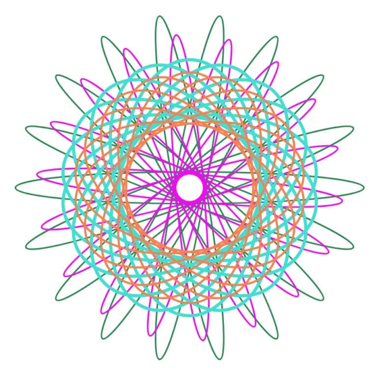 Spirographs in Ivy Draw