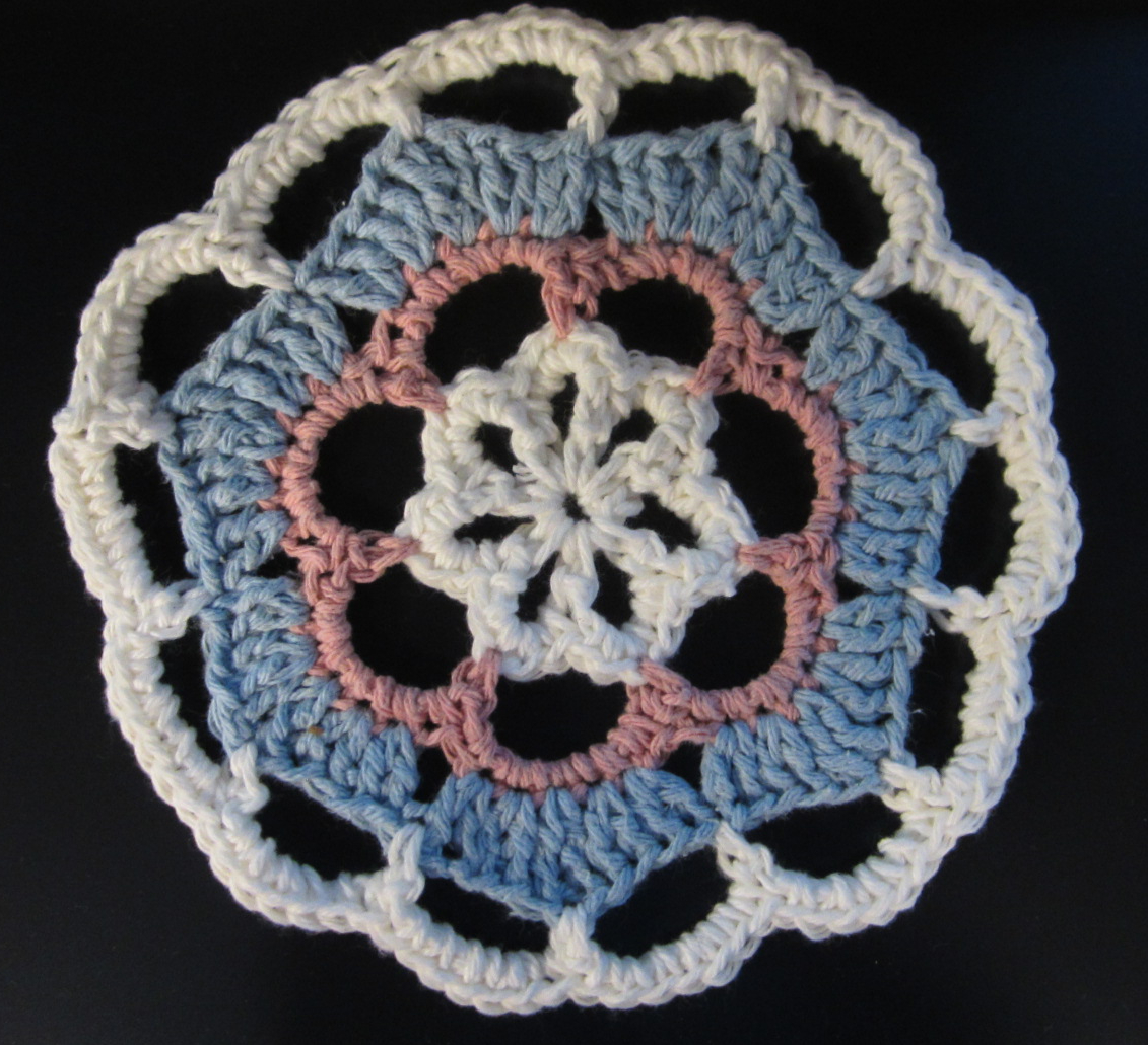 Crochet Openwork Septagon Counter Mat – Janel Was Here