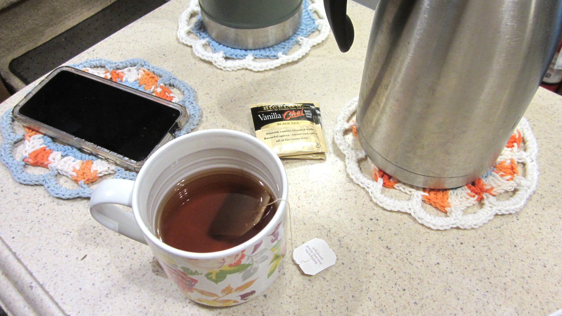 Crochet Openwork Septagon Counter Mat – Janel Was Here